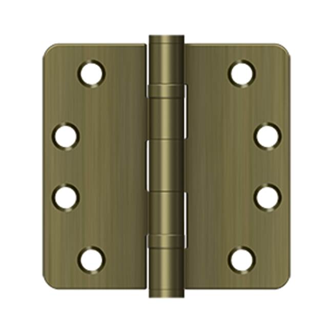 Deltana S44R4HDB 4 x 4 x 1/4 Radius Hinge, HD, Ball Bearings