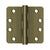 Deltana S44R4HDB 4 x 4 x 1/4 Radius Hinge, HD, Ball Bearings