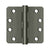 Deltana S44R4HDN 4 x 4 x 1/4 Radius Hinge, HD