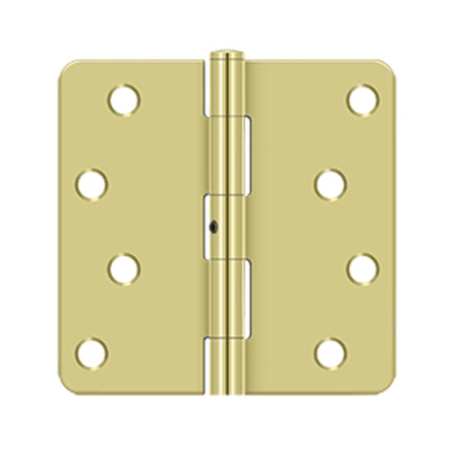 Deltana S44R4N 4 x 4 x 1/4 Radius Hinge, Residential