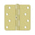 Deltana S44R4N 4 x 4 x 1/4 Radius Hinge, Residential