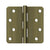 Deltana S44R4N 4 x 4 x 1/4 Radius Hinge, Residential