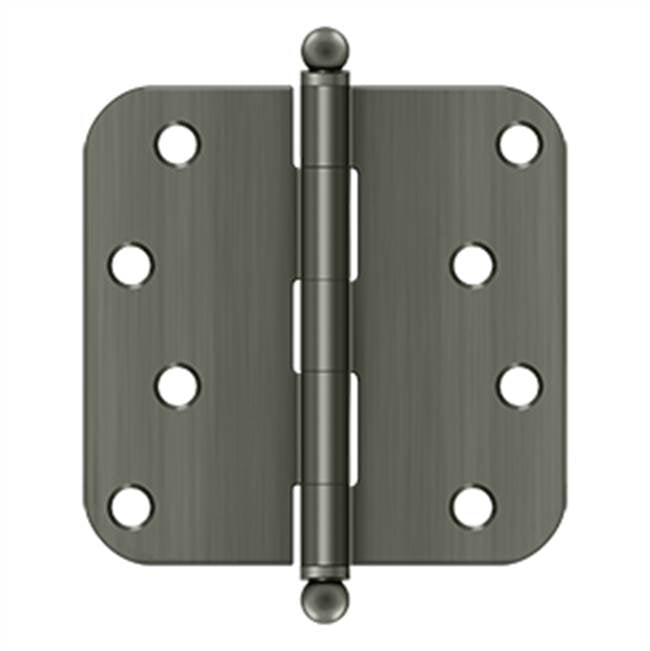 Deltana S44R5BT 4 x 4 x 5/8 Radius Hinge, With  Ball Tips