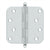 Deltana S44R5BT 4 x 4 x 5/8 Radius Hinge, With  Ball Tips