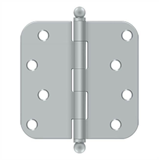 Deltana S44R5BT 4 x 4 x 5/8 Radius Hinge, With  Ball Tips