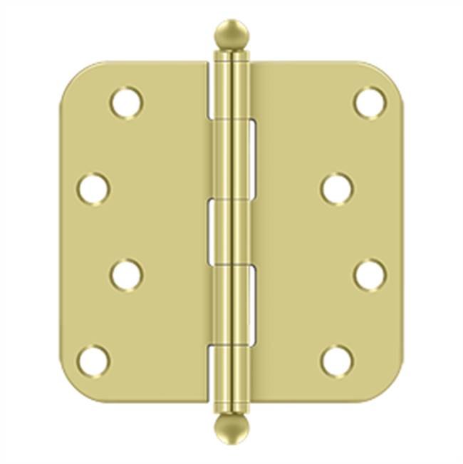 Deltana S44R5BT 4 x 4 x 5/8 Radius Hinge, With  Ball Tips