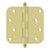 Deltana S44R5BT 4 x 4 x 5/8 Radius Hinge, With  Ball Tips