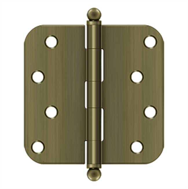 Deltana S44R5BT 4 x 4 x 5/8 Radius Hinge, With  Ball Tips