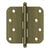 Deltana S44R5BT 4 x 4 x 5/8 Radius Hinge, With  Ball Tips