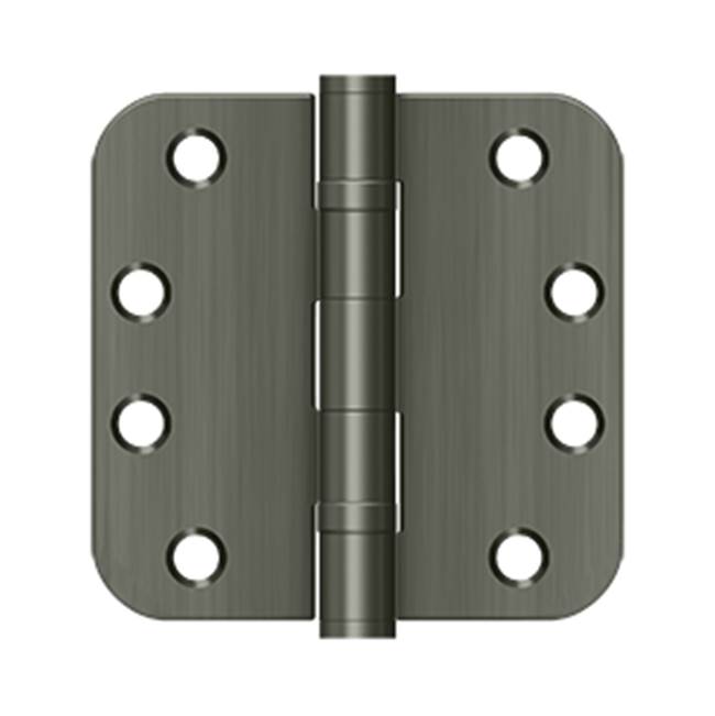 Deltana S44R5HDB 4x 4x 5/8 Radius Hinge, HD, Ball Bearings