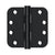 Deltana S44R5HDB 4x 4x 5/8 Radius Hinge, HD, Ball Bearings
