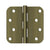 Deltana S44R5N 4x 4x 5/8 Radius Hinge