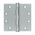 Deltana S45BBU 4-1/2 x 4-1/2 Square Hinge, HD, Ball Bearings