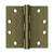 Deltana S45U 4-1/2 x 4-1/2 Square Hinges, HD