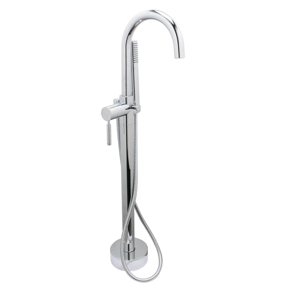 Huntington Brass S78607 Euro Free Standing Roman Tub Filler With Hand Shower - Parent