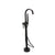 Huntington Brass S78607 Euro Free Standing Roman Tub Filler With Hand Shower