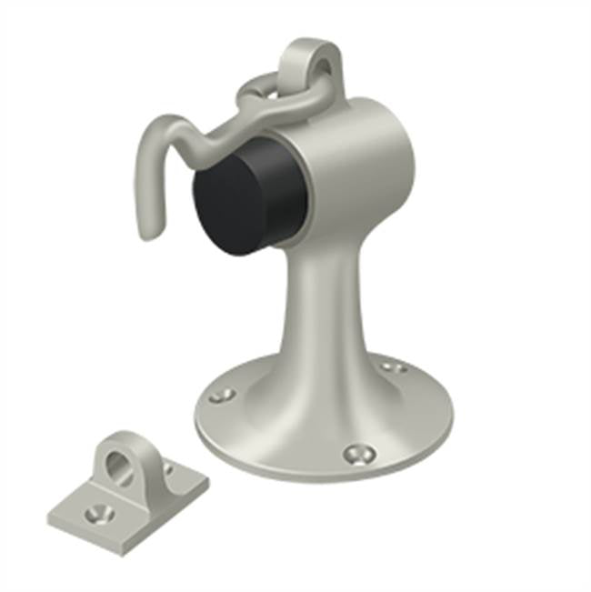 Deltana SAHF358 Floor Mount Bumper With  Holder, Solid Brass