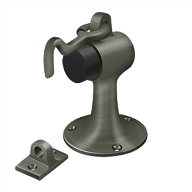 Deltana SAHF358 Floor Mount Bumper With  Holder, Solid Brass
