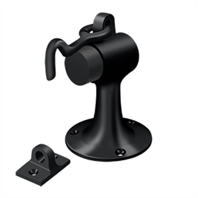 Deltana SAHF358 Floor Mount Bumper With  Holder, Solid Brass