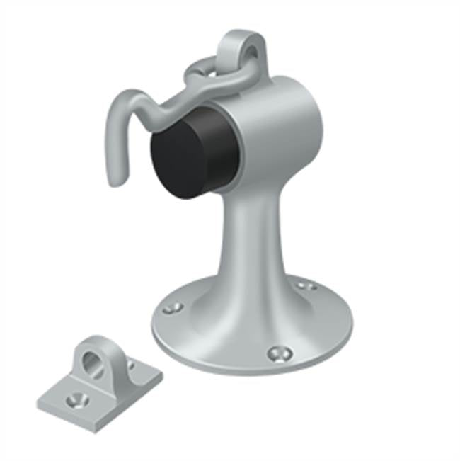 Deltana SAHF358 Floor Mount Bumper With  Holder, Solid Brass