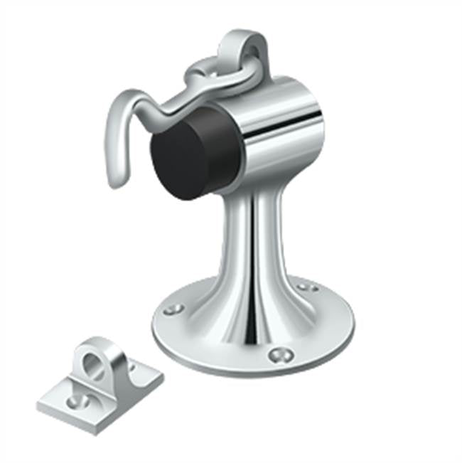 Deltana SAHF358 Floor Mount Bumper With  Holder, Solid Brass