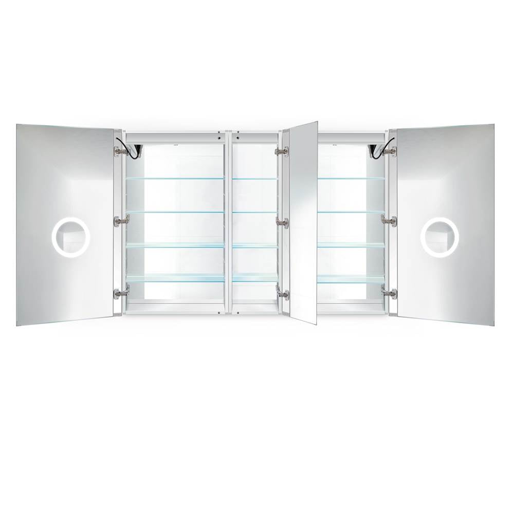Krugg SVANGE6042DLRR Double LED Medicine Cabinet 60X42 With Dimmer and Defogger
