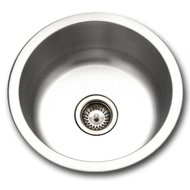 Houzer SCF-1830-1 Hospitality 18 Inch Stainless Steel Drop-In Topmount Round Bar and Prep Sink