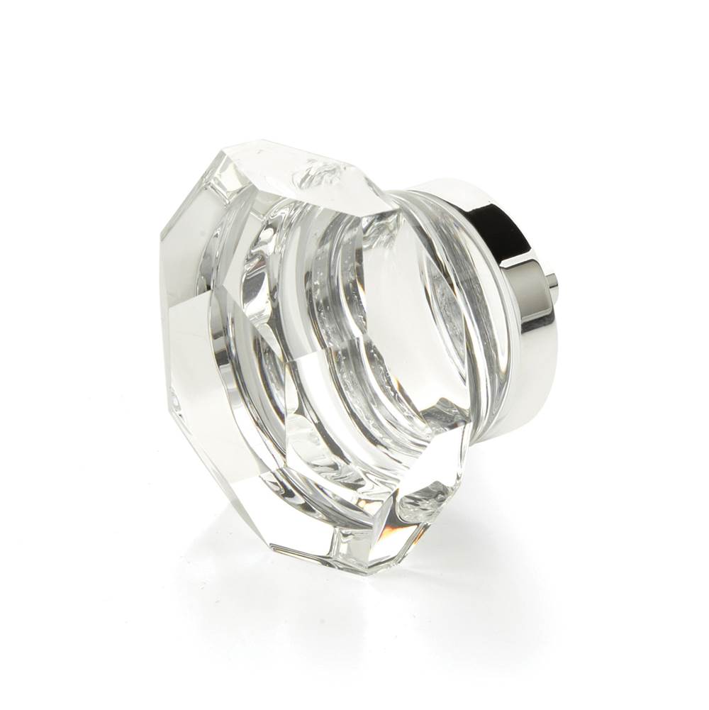 Schaub 54 City Lights Faceted Dome Glass Knob 1-3/4" Dia