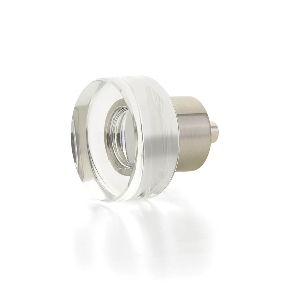Schaub 56 City Lights Round Disc Glass Knob 1-3/8" Dia