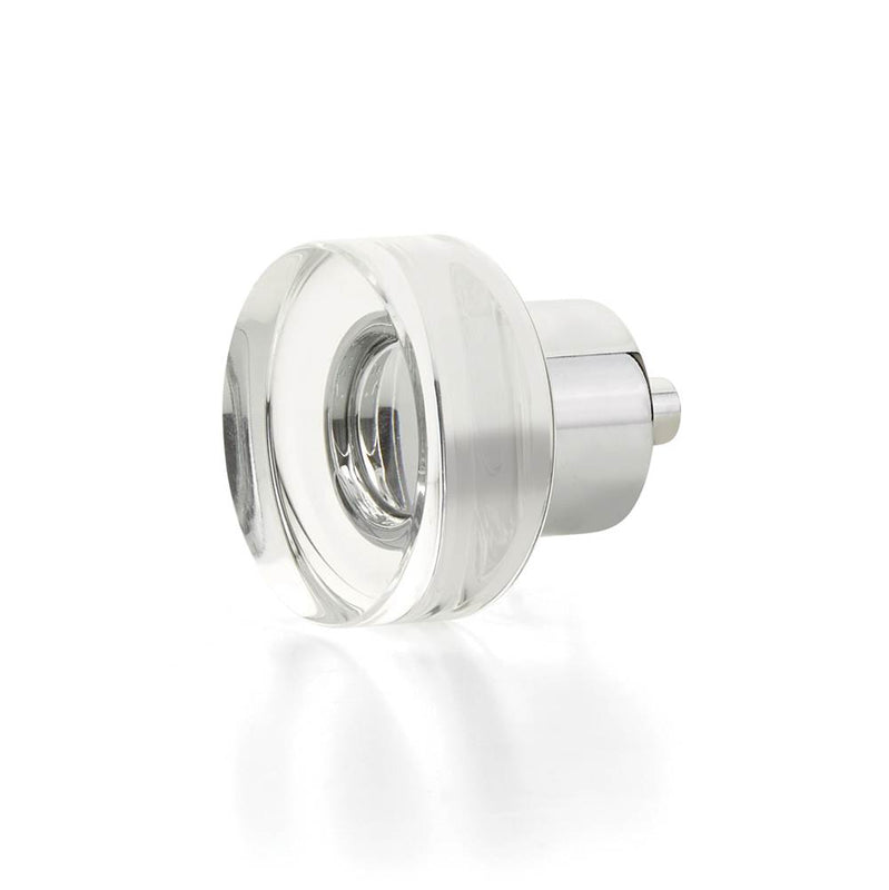 Schaub 56 City Lights Round Disc Glass Knob 1-3/8" Dia