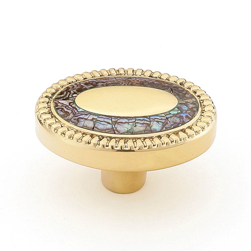 Schaub 657 Fair Isle Knob Oval 1-1/2" x 1-1/8 Dia - Parent