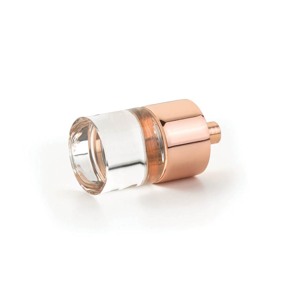 Schaub 74 City Lights Cylinder Glass Knob 7/8" Dia