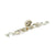 Schaub 817 French Court Knob with backplate 7-3/8"