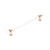 Schaub BTB412 Lumiere Transitional Back to Back Appliance Pull NON-Adjustable Acrylic 12" Center to Center