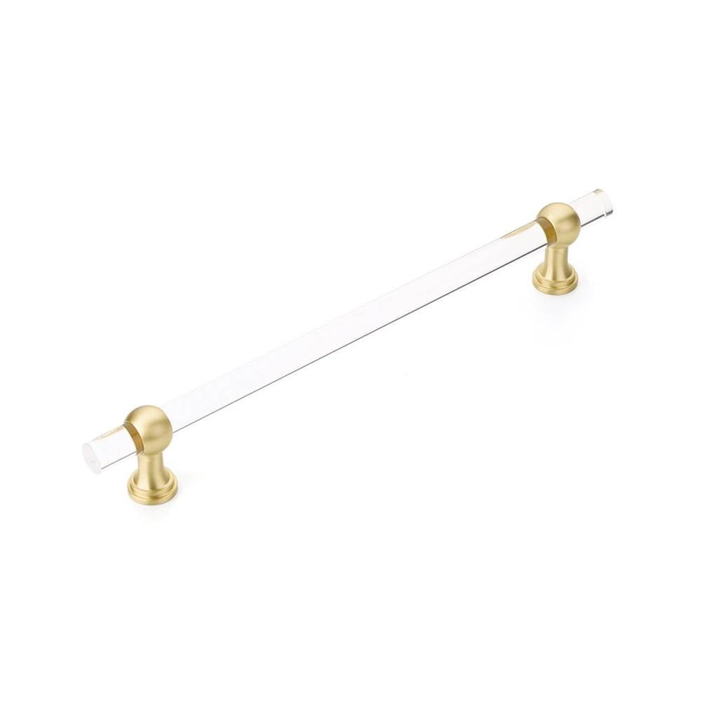 Schaub BTB412 Lumiere Transitional Back to Back Appliance Pull NON-Adjustable Acrylic 12" Center to Center