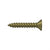 Deltana SCWB775 Wood Screw, SB, No.7 x 3/4