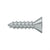 Deltana SCWS1075U Wood Screw, Steel, No.10 x 3/4
