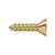 Deltana SCWS1075U Wood Screw, Steel, No.10 x 3/4