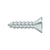 Deltana SCWS1075U Wood Screw, Steel, No.10 x 3/4