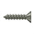 Deltana SCWS1210U Wood Screw, Steel, No.12 x 1