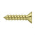 Deltana SCWS1210U Wood Screw, Steel, No.12 x 1