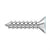 Deltana SCWS1210U Wood Screw, Steel, No.12 x 1