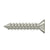 Deltana SCWS12125U Wood Screw, Steel, No.12 x 1-1/4