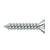 Deltana SCWS12125U Wood Screw, Steel, No.12 x 1-1/4
