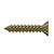 Deltana SCWS12125U Wood Screw, Steel, No.12 x 1-1/4