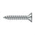 Deltana SCWS910U Wood Screw, Steel, No.9 x 1