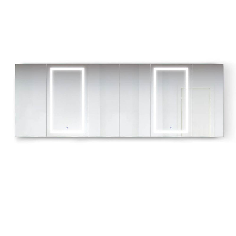 Krugg SVANGE12042DLLLRRR LED Medicine Cabinet 120X42 With Dimmer and Defogger