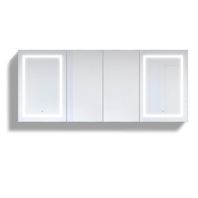 Krugg SVANGE8436DLLRR LED Medicine Cabinet 84X36 With Dimmer and Defogger