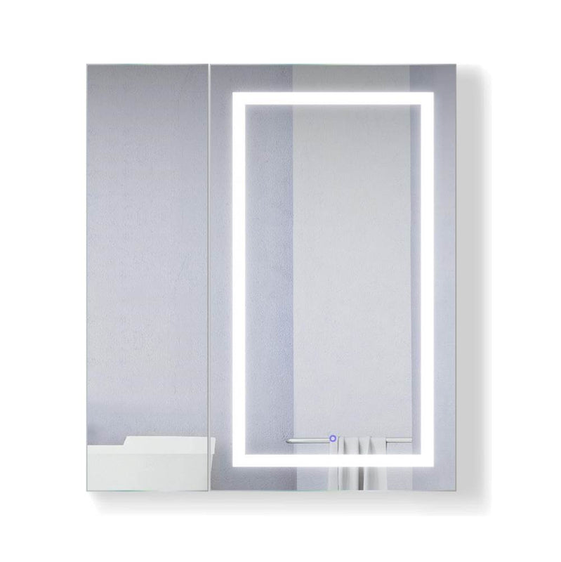 Krugg SVANGE3642R LED Bi-View Medicine Cabinet 36X42 With Dimmer and Defogger