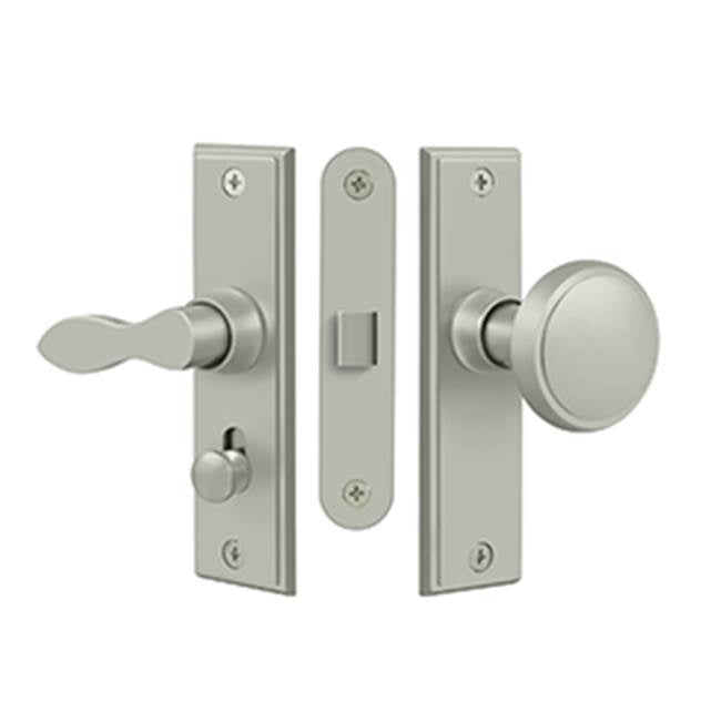 Deltana SDML334 Storm Door Latch, Square, Mortise Lock